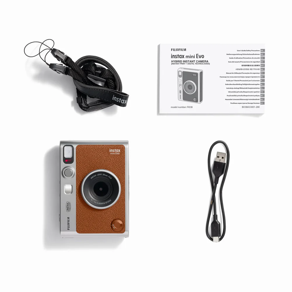 FujiFilm Instax Mini EVO Instant Digital Camera Type C (BROWN) thumbnail 4