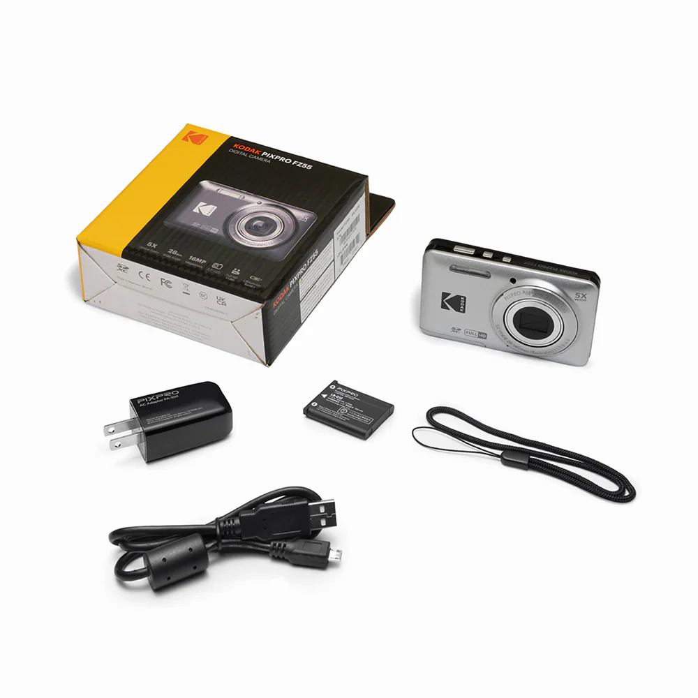 Kodak PIXPRO FZ55 Friendly Zoom Digital Camera, Silver thumbnail 4