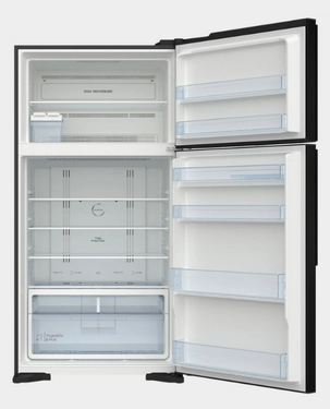 Hiatchi Super Big 2 Door Refrigerator | 990L Gross / 700L Net Capacity | Inverter x Dual Fan Cooling | Selectable Mode Compartment | Triple Power Filter | LED Digital Control Panel | R-V990PK1K-1 U - Midnight Black thumbnail 3