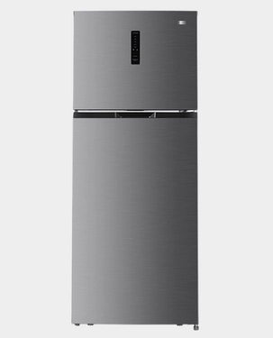 Daewoo Top Mount Freezer Refrigerator | 420L Effective Capacity | Energy-Efficient Cooling Technology | 2-Door Design | Sleek Inox Finish | DR-T5041IS - Silver