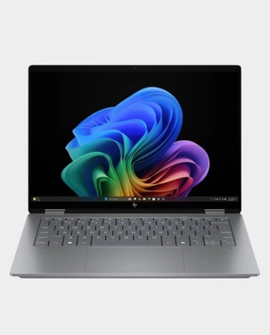 HP OmniBook X Flip 14-FK0016NE (2026) AI PC Laptop | 14-Inch 3K OLED Touch Display | AMD Ryzen AI 7 350 | 24GB RAM | 1TB SSD | Radeon 860M | Windows 11 Home | English/Arabic Backlit Keyboard | CA8K1EA - Meteor Silver
