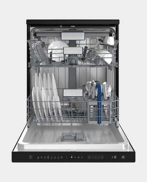 Hitachi Dishwasher | 15 Place Settings | 8 Programs | Sliding Cutlery Basket | Inverter Motor | Recycled PET Chasis | HDF F158CVGB - Glass Black thumbnail 3