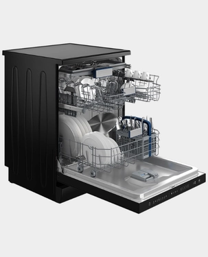 Hitachi Dishwasher | 15 Place Settings | 8 Programs | Sliding Cutlery Basket | Inverter Motor | Recycled PET Chasis | HDF F158CVGB - Glass Black thumbnail 4