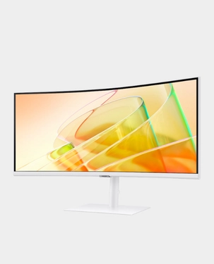 Samsung ViewFinity S65TC 34-Inch Curved Monitor | VA 1000R | Ultra-Wide QHD 3440×1440 | 100Hz Refresh Rate | FreeSync | Thunderbolt 4, DP | LS34C650TAMXUE - White thumbnail 4
