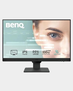 BenQ GW2490 24 Inch Monitor / IPS FHD / 1920x1080 / 100Hz Refresh Rate / Dual HDMI & Display Port / Built-in Speaker / Bezel-less / Eye Care - Black