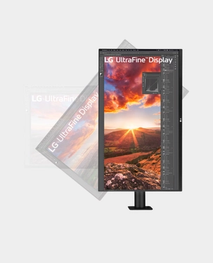 LG 32-Inch 32UN880K 4K Ergo Monitor | UHD (3840×2160) IPS Display | 60Hz Refresh Rate | 5ms (GTG) Response Time | HDR10 Support | USB-C, DisplayPort & HDMI Connectivity | Dynamic Action Sync - Black thumbnail 4