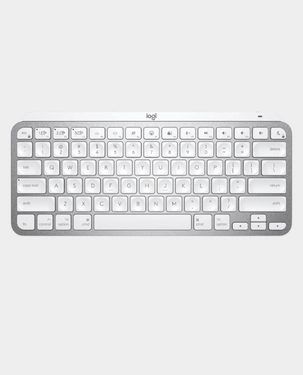 Logitech MX Keys Mini for Mac Wireless Keyboard | Smart Backlit Keys | USB-C Charging | 1500mAh Battery | Bluetooth Connectivity | Compact Minimalist Design - Pale Gray