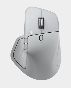 Logitech MX Master 4 Wireless Mouse | Up to 8000 DPI | Darkfield High Precision Sensor | 8 Buttons | Up to 70 Days Battery Life | Haptic Feedback | Bluetooth 5.1 | 910-007563 – Pale Grey