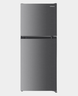 Hitachi 2-Door Stylish Top Mount Refrigerator | 181L Total Capacity | Inverter Compressor | Quick Freezing | Reversible Door | Tempered Glass Shelves | Ice and Egg Tray | HRTN5198MXGF - Inox
