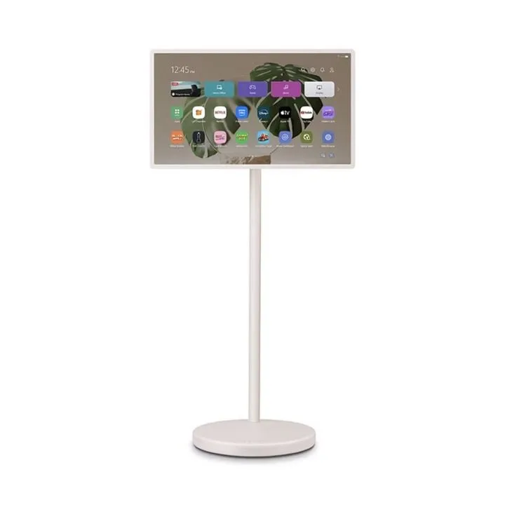LG StanbyME 2 Portable Smart Touch Screen With Stand 27 Inch, USB-C Port, QHD, Resolution Upscaler, Dolby Vision, 60Hz Native - White - 27LX6TDGA thumbnail 3