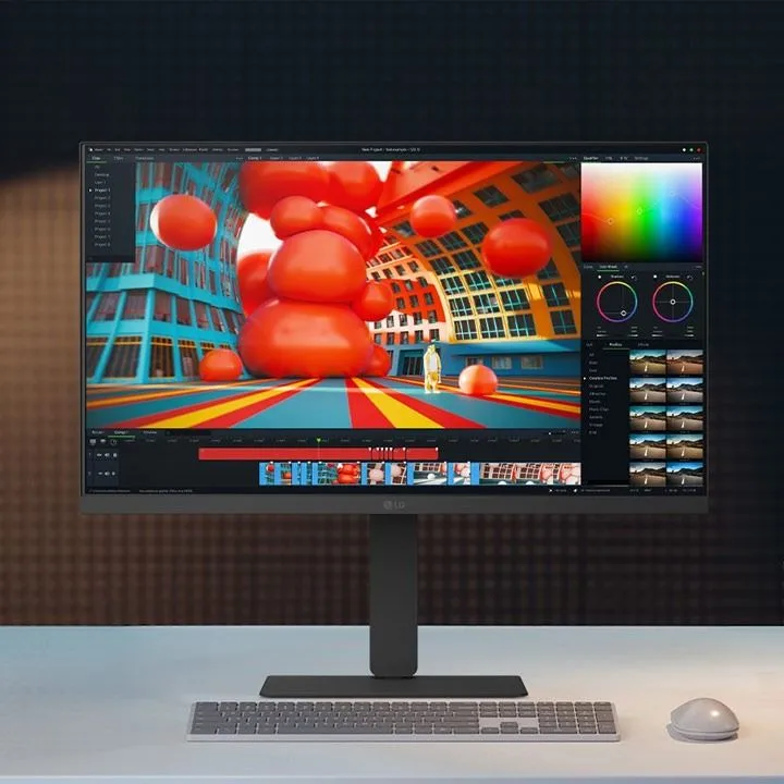 LG 4K UltraFine™ IPS Monitor 27 Inch, 90W Power Delivery, Eye Care Features, HDMI, DisplayPort, USB-C With 90W PD - Black - 27U730A-B thumbnail 3